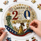 Amerika 250. Jubiläum Acryl Puzzle Sonnenfänger Ornament