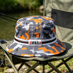Unisex Camouflage-Print Casual Bucket Hat