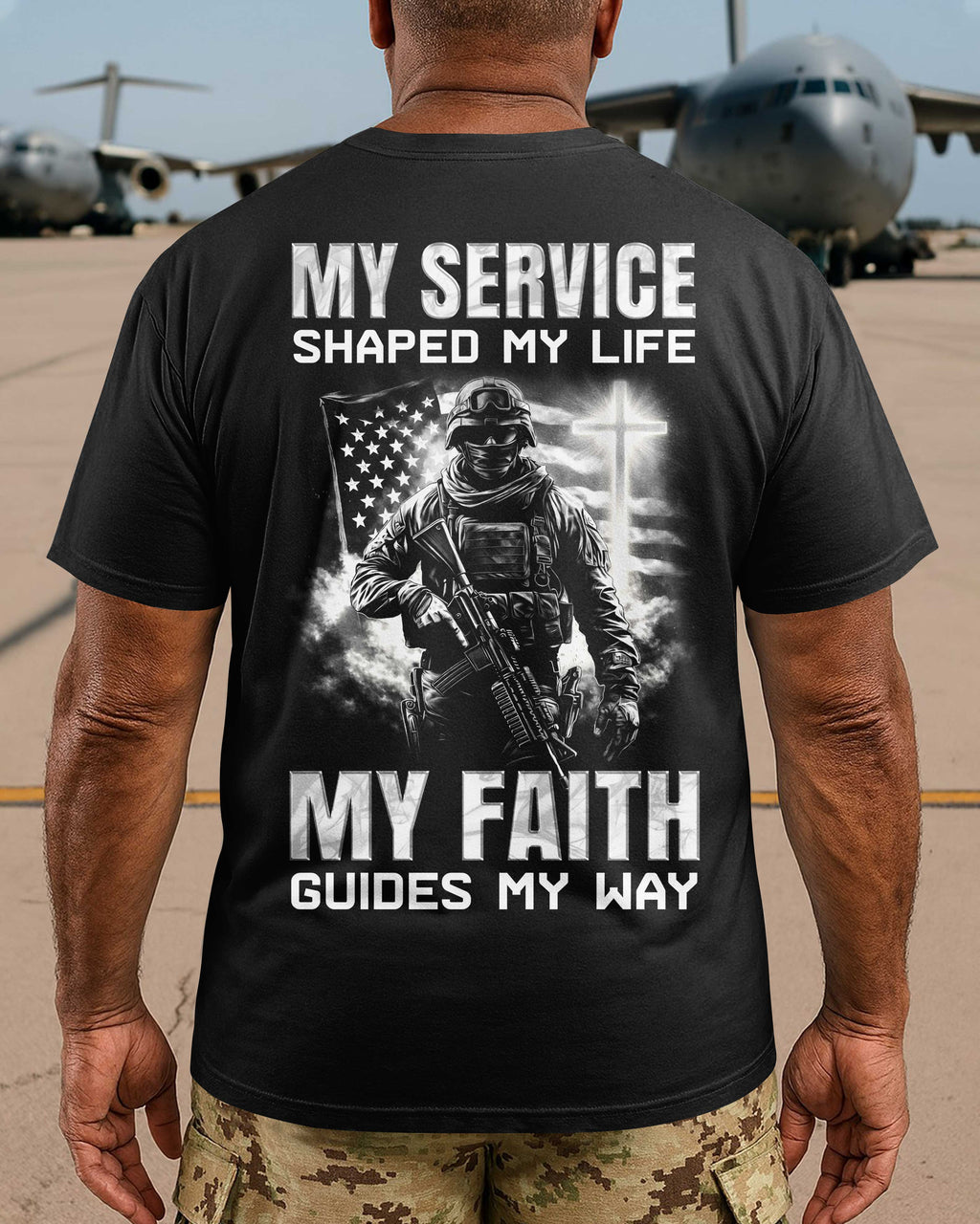 My Service Shaped My Life My Faith Guides My Way T-Shirt