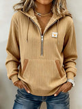 Damen-Kapuzenpullover mit Farbblöcken