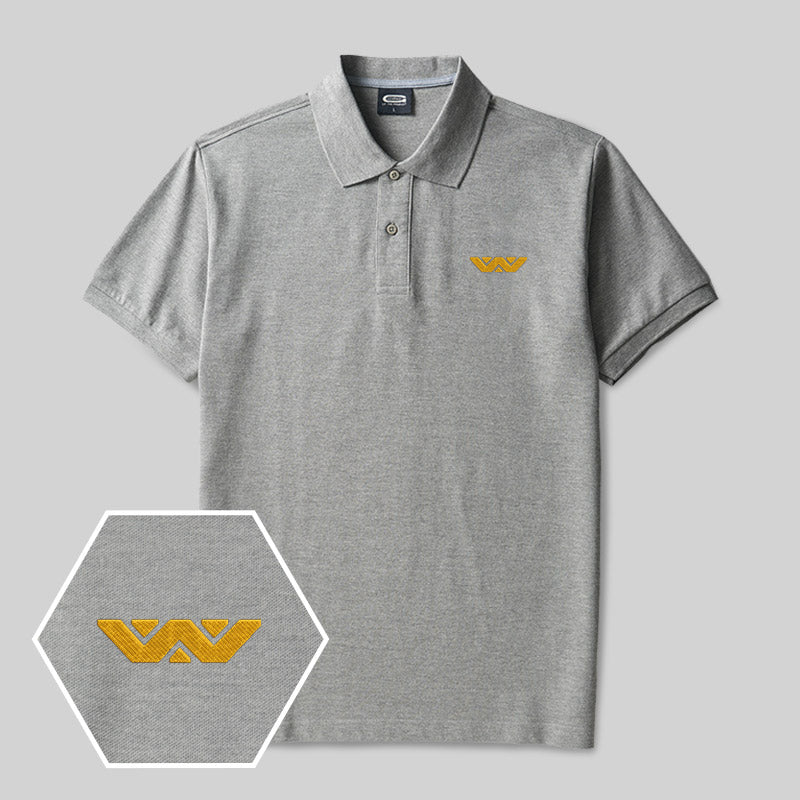 Weyland Corp Geek besticktes Poloshirt