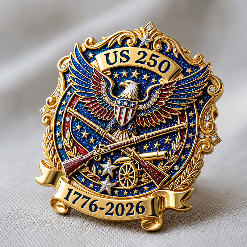 250 Years of Patriotism (1776-2026) Commemorative Brooch