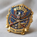 250 Years of Patriotism (1776-2026) Commemorative Brooch