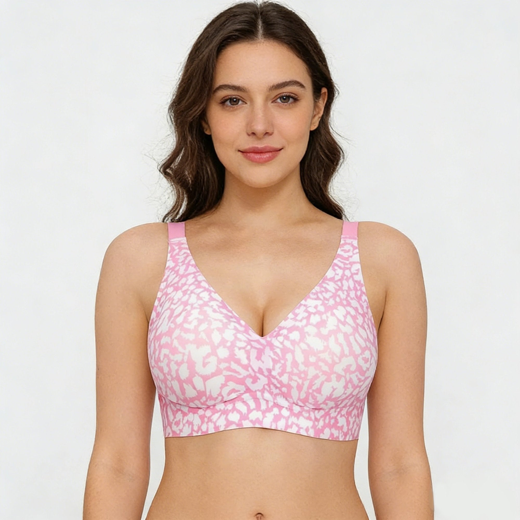 🏆LETZTER TAG – 49 % RABATT 🔥Super straffender Retro-Leopard-Print-BH | Kabellose Damen-BHs 👍Keine schlaffen Brüste mehr