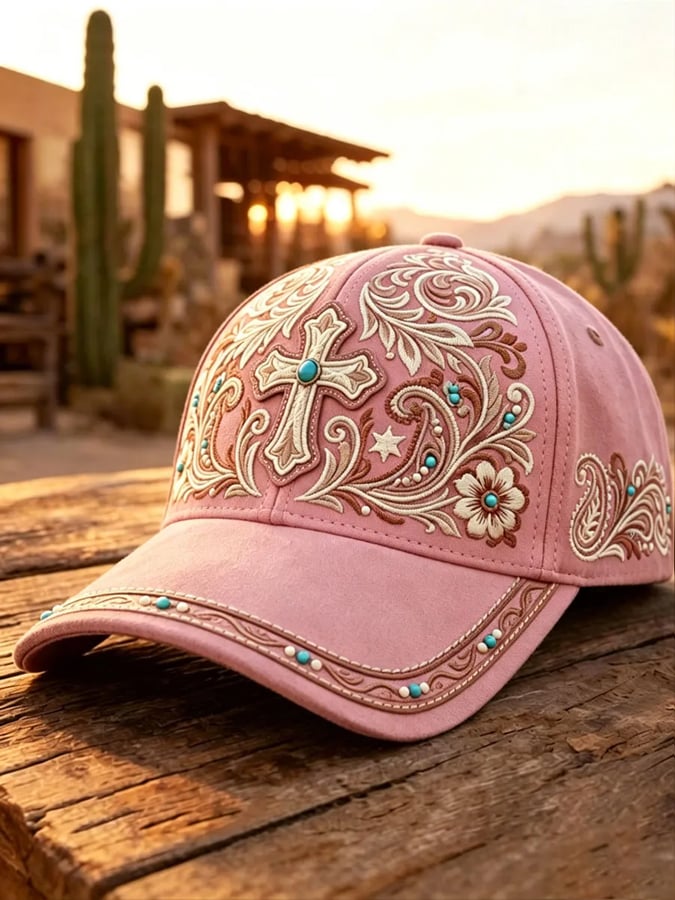 Chapeaux unisexe motif rétro Western