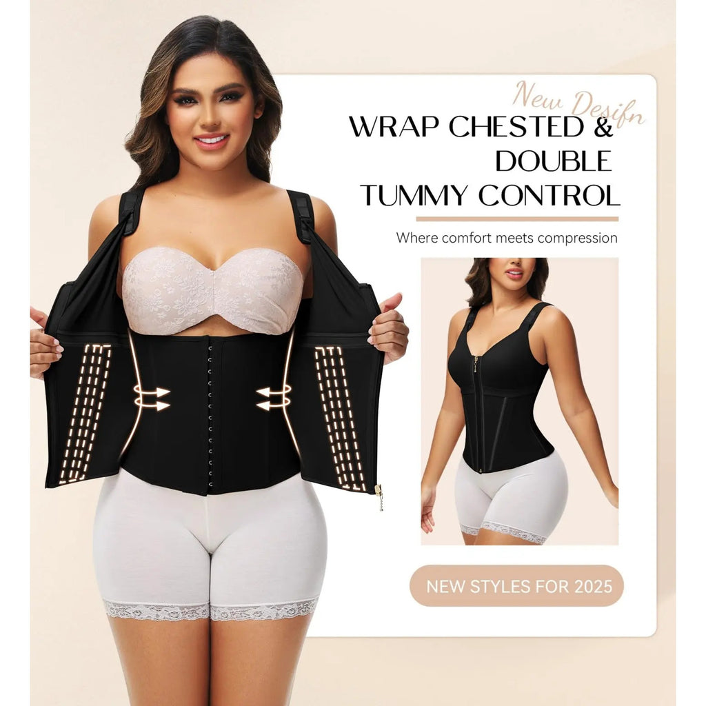 Waist Shapewear with Built-In Bra