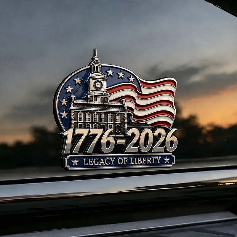 U.S. 250th Anniversary Patriot Car Emblem