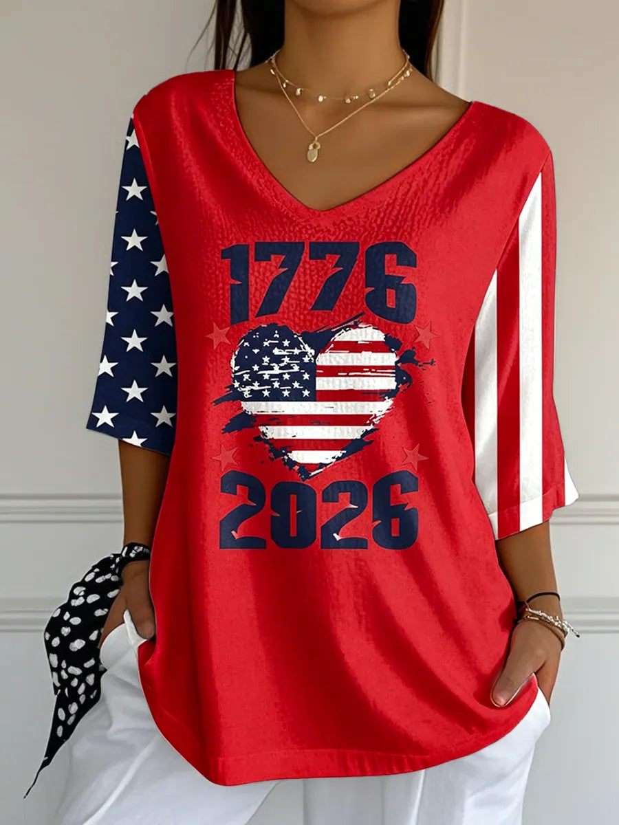 Retro 250th Anniversary Print T-Shirt