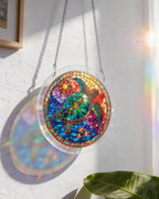 Buntglas Meeresschildkröte Lichtfänger-Acryl Fensterkunst