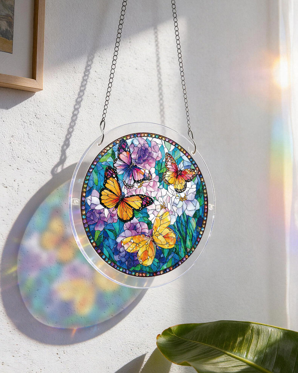 Butterflies in Bloom Light Suncatcher-Acrylic Window Art