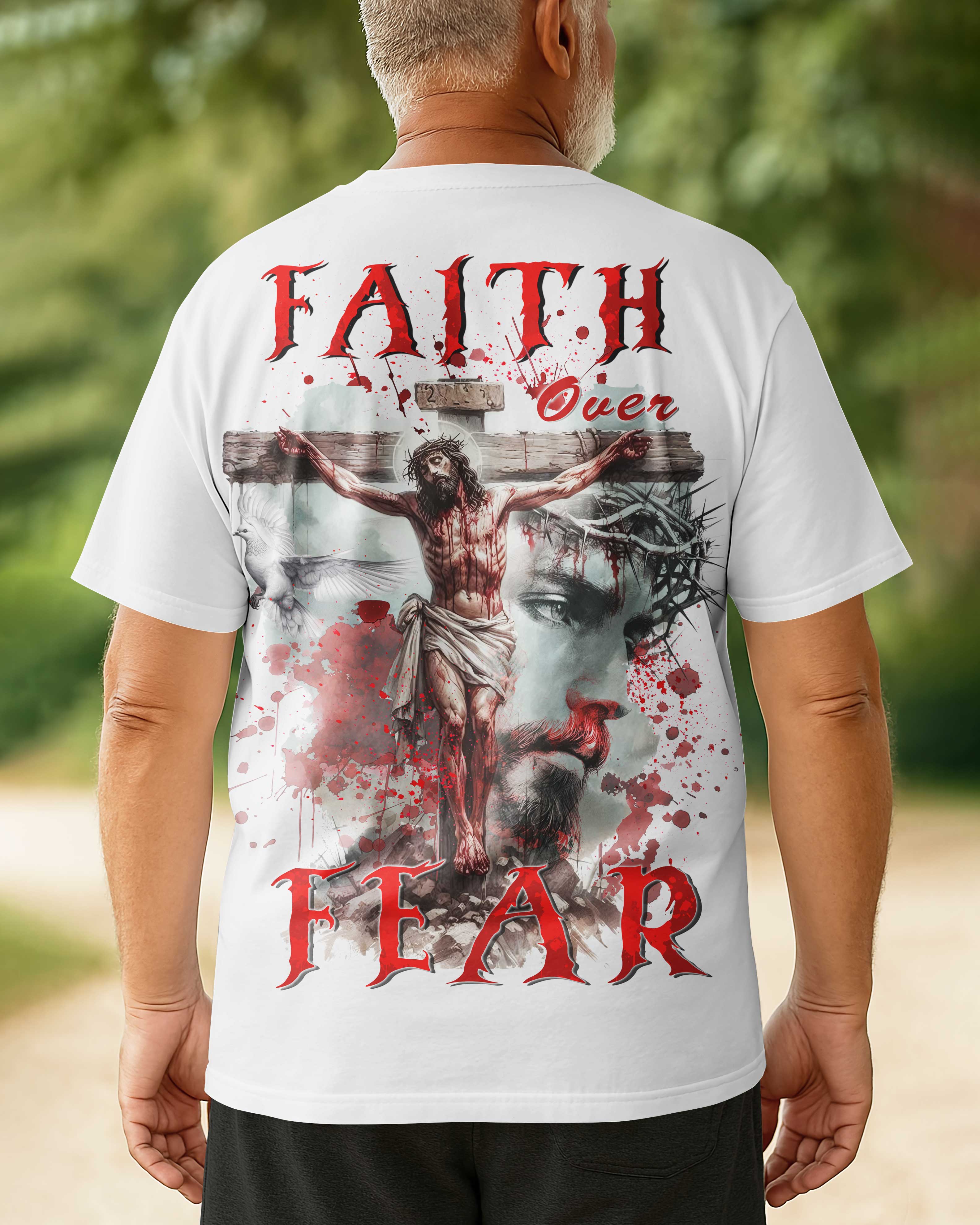 Faith Over Fear All Over Print T-Shirt
