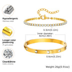 Tennisarmband Manschetten Set
