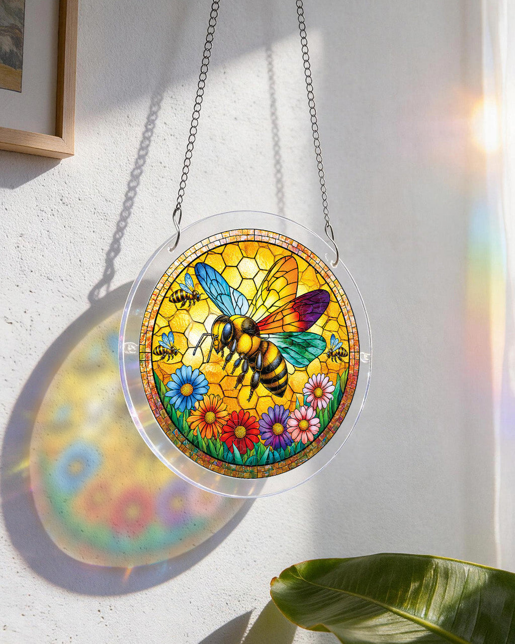 Sunshine Bee Light Suncatcher-Acrylic Window Art