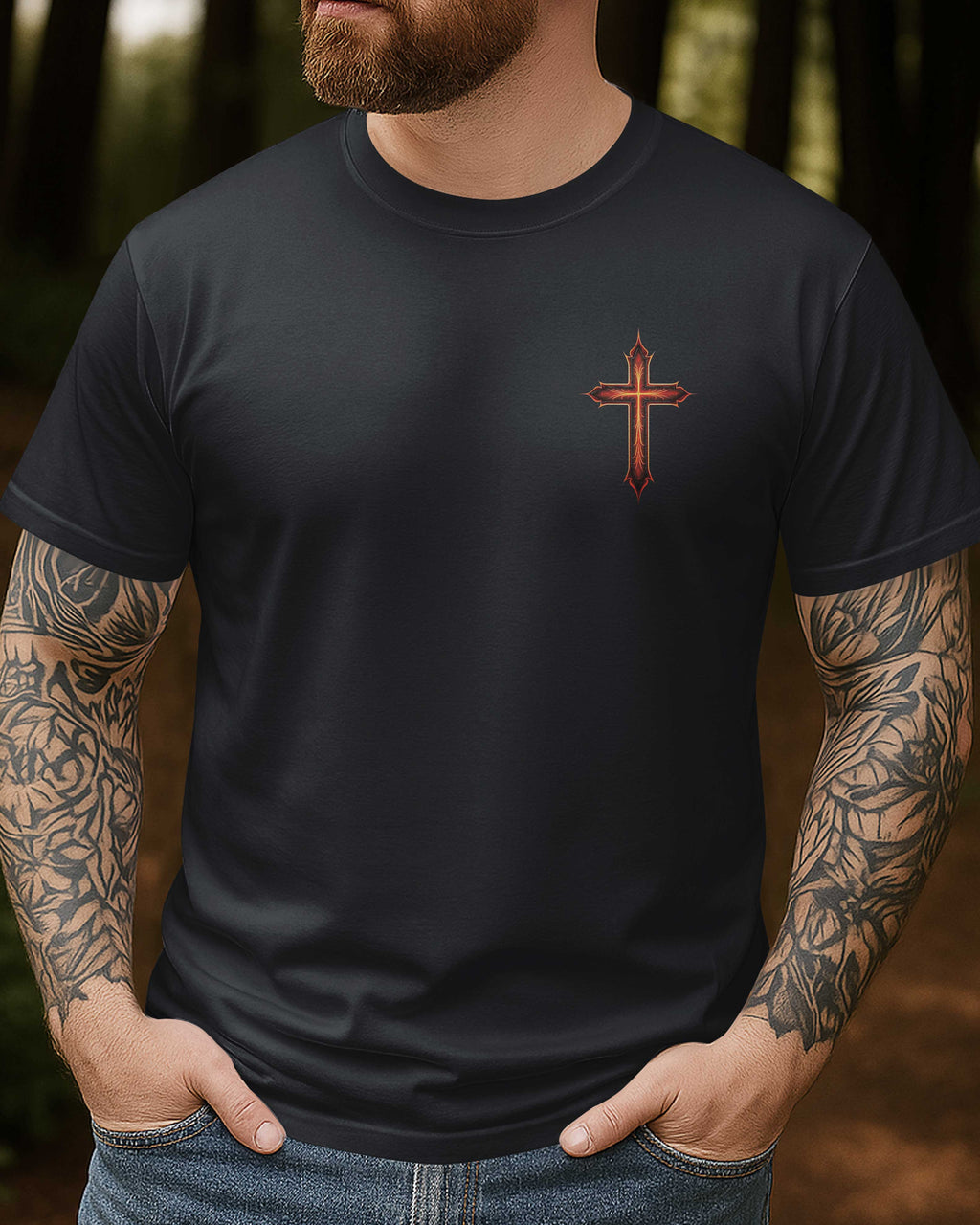 He Died For Me Now I Live For Him All Over Print T-Shirt