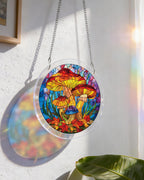 Mystic Mushroom Forest Light Suncatcher-Acrylic Window Art