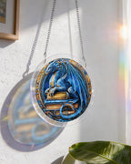 Dragon Realm Library Light Suncatcher-Acrylic Window Art