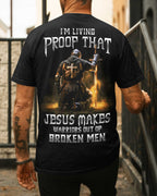 Jesus Makes Warriors Out Of Broken Men T-Shirt
