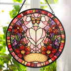 Individuelles Tierportrait im Buntglas-Stil – Geschenk für Tierliebhaber – Personalisierter Fensterhänger Sonnenfänger