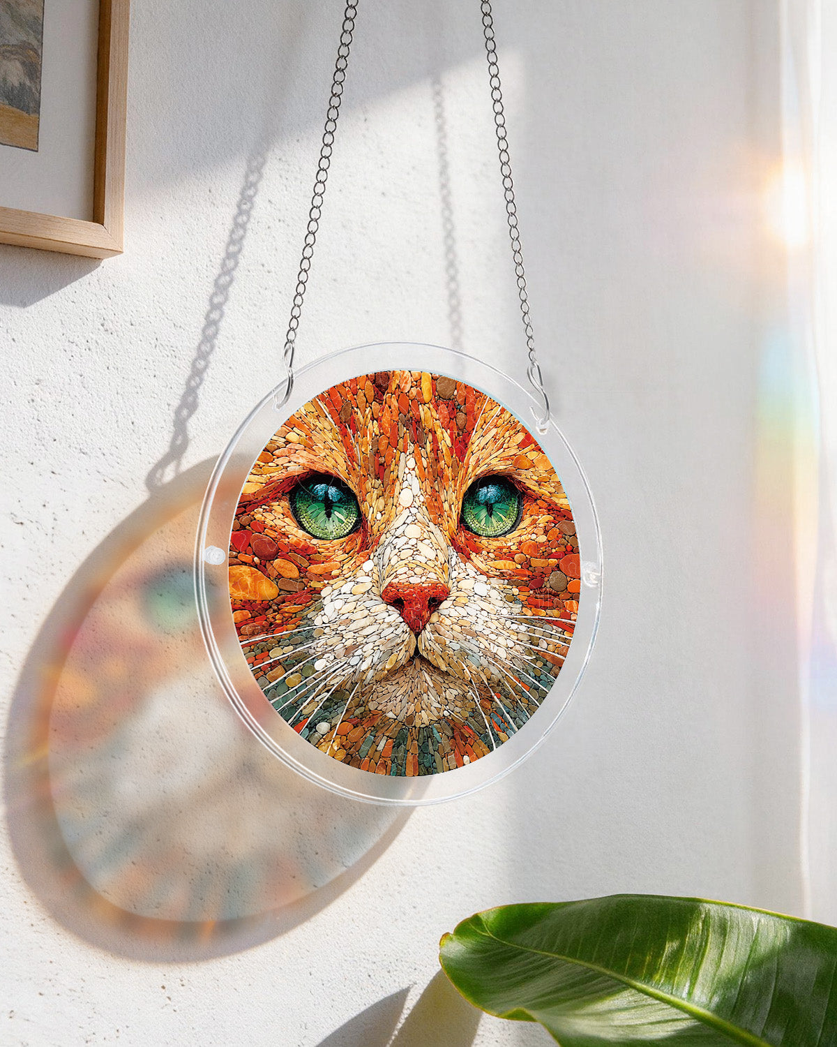 Fensterbild "Katze" aus Acryl – mit Lichtfangfunktion