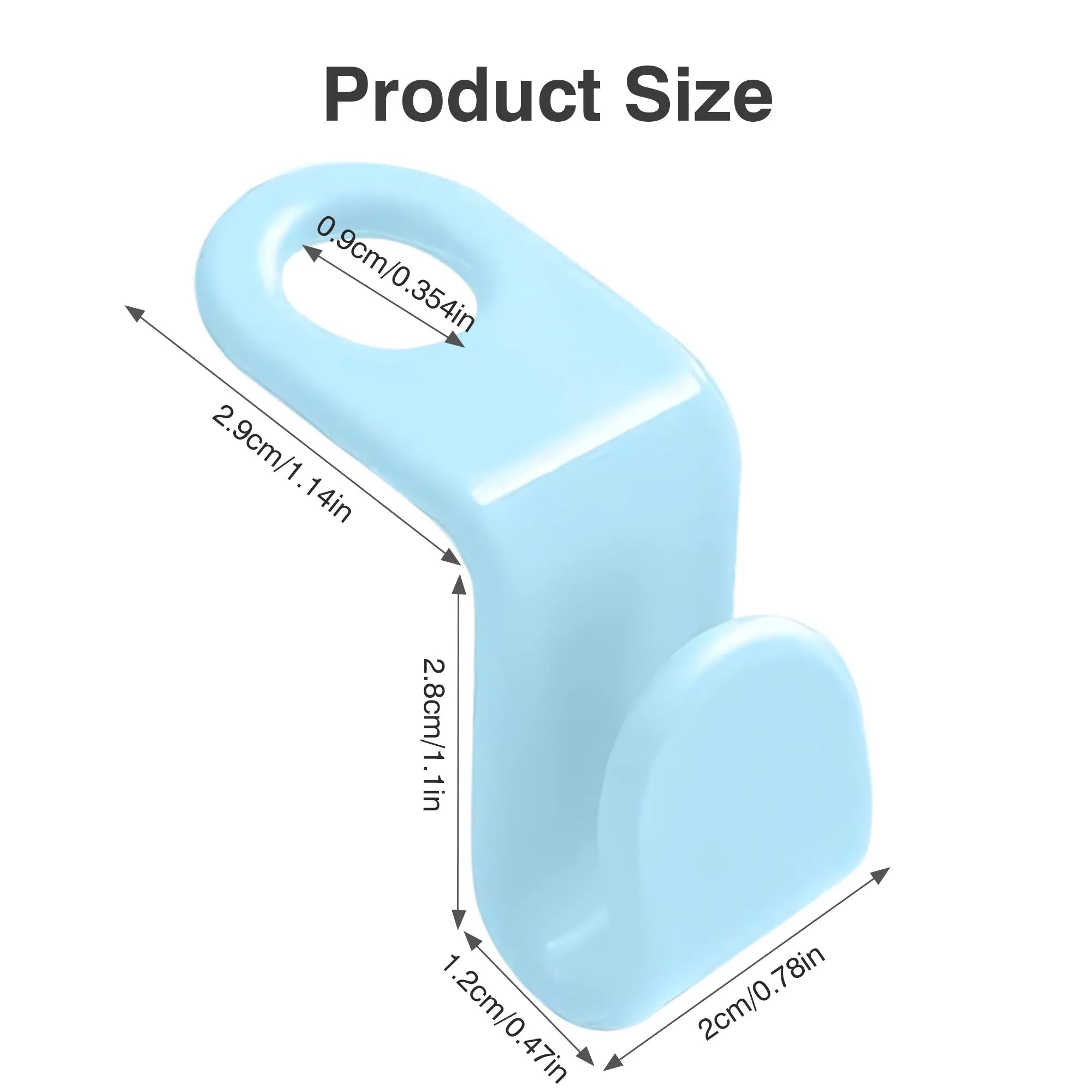 20-Count Space-Saving Hanger Connector Hooks