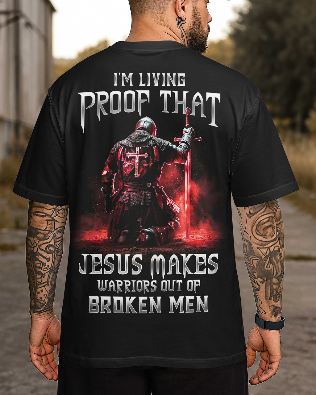 Jesus Makes Warriors Out Of Broken Men T-Shirt