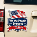 Célébration du 250e anniversaire des États-Unis, autocollants de badge de voiture Patriot