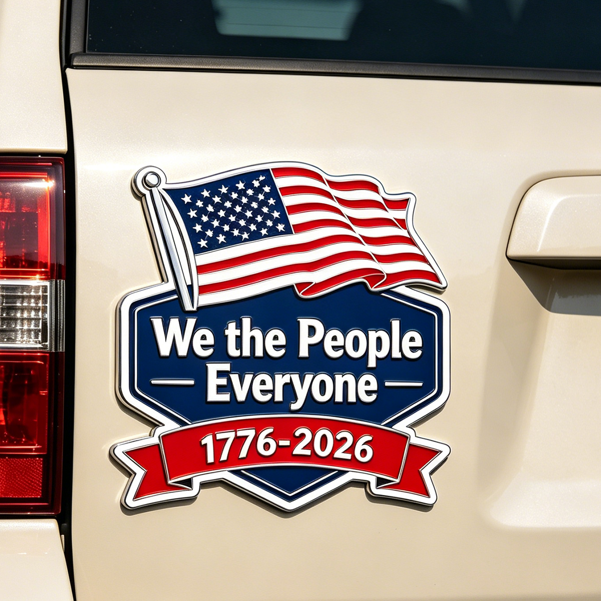 Célébration du 250e anniversaire des États-Unis, autocollants de badge de voiture Patriot