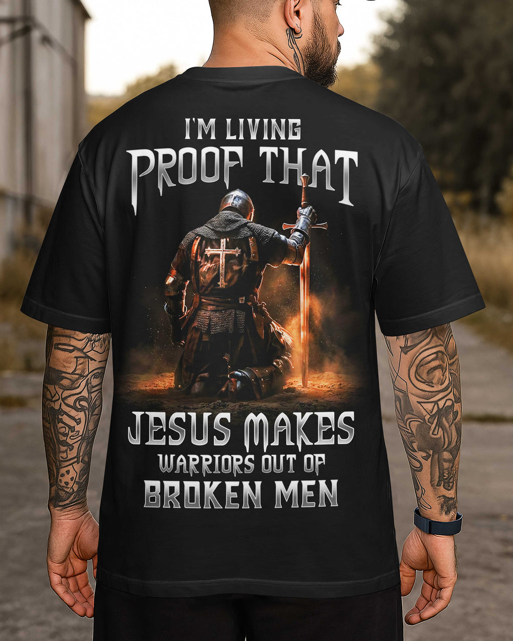 Jesus Makes Warriors Out Of Broken Men T-Shirt