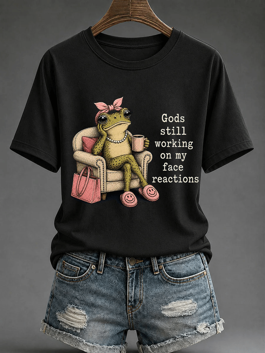 Women's Retro  Funny Christian Print T-shirt