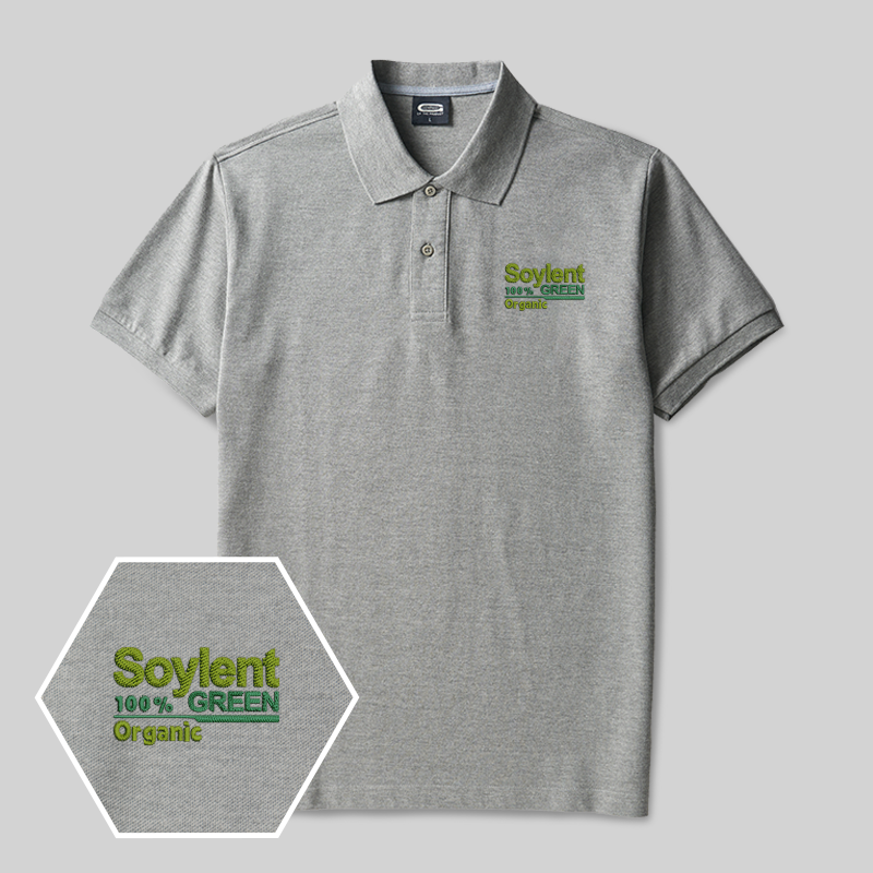 Soylent Green Geek Besticktes Poloshirt
