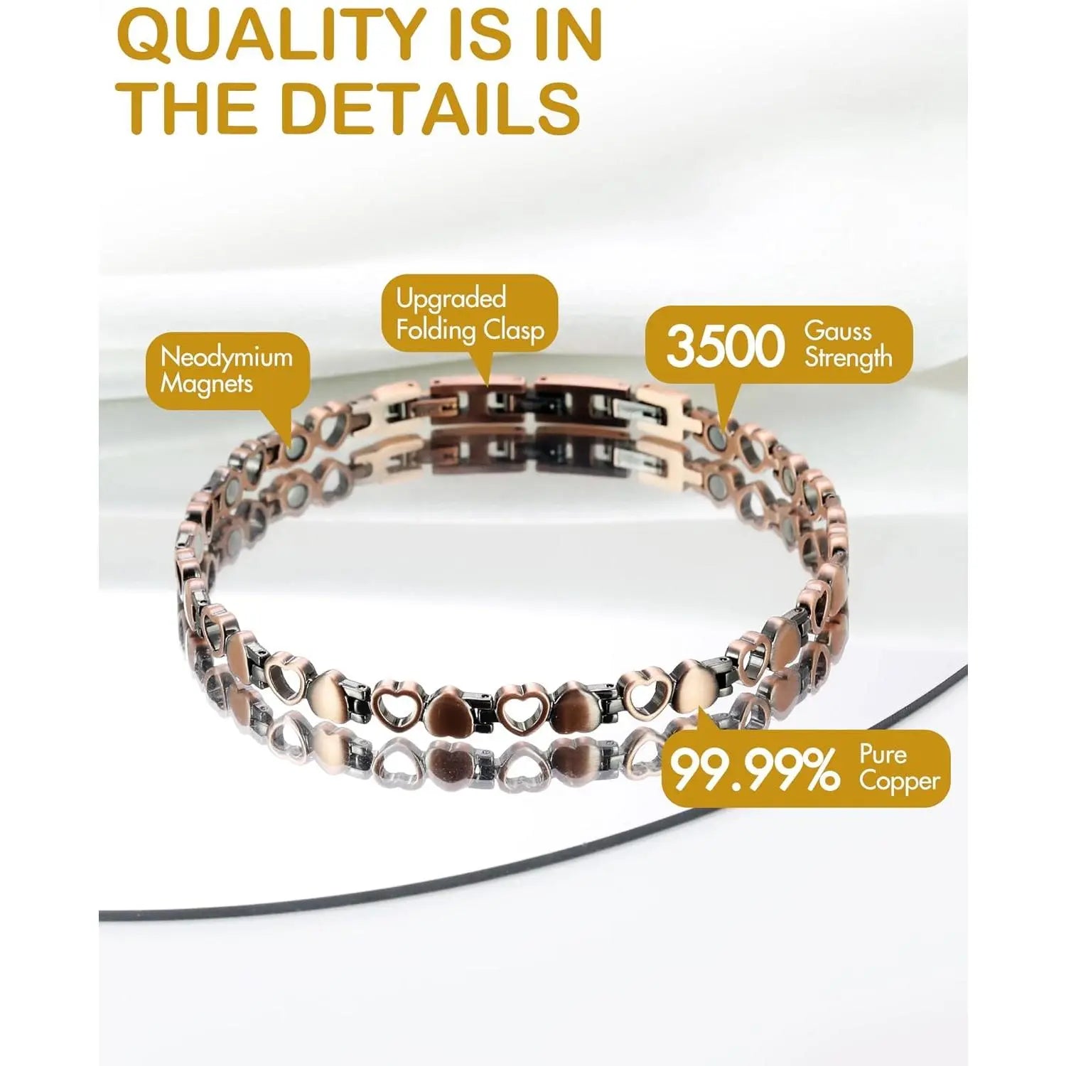 Magnetfeldtherapie X-Link Fußkette & Armband für Herren & Damen