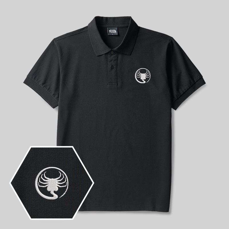 Facehugger Geek Embroidered Polo Shirt