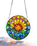 Acrylic Jigsaw Puzzle Suncatcher - Spectrum Bloom Mandala