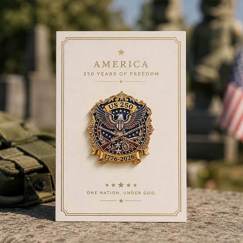 250 Years of Patriotism (1776-2026) Commemorative Brooch