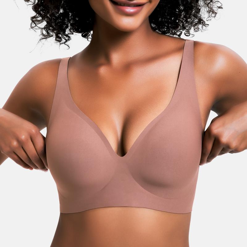 Nahtloser, kabelloser Push-up-BH für Damen