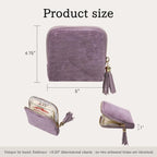 Travel Jewelry Bag Organizer with Tassel Zipper