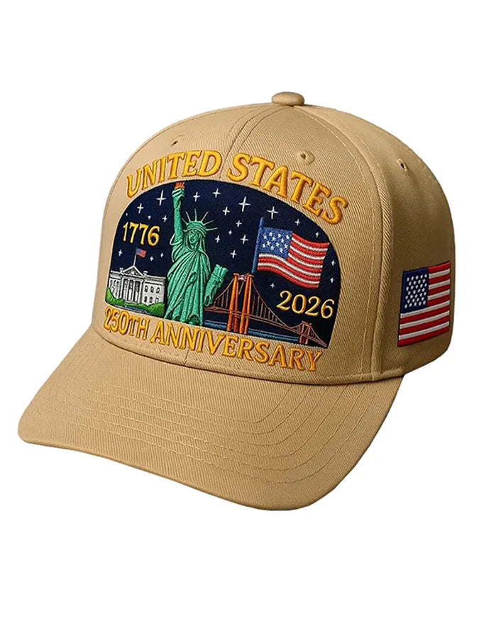 Casquette de Baseball Commémorative Décontractée unisexe : Fête de l'Indépendance, Drapeau Américain, Imprimé Statue de la Liberté