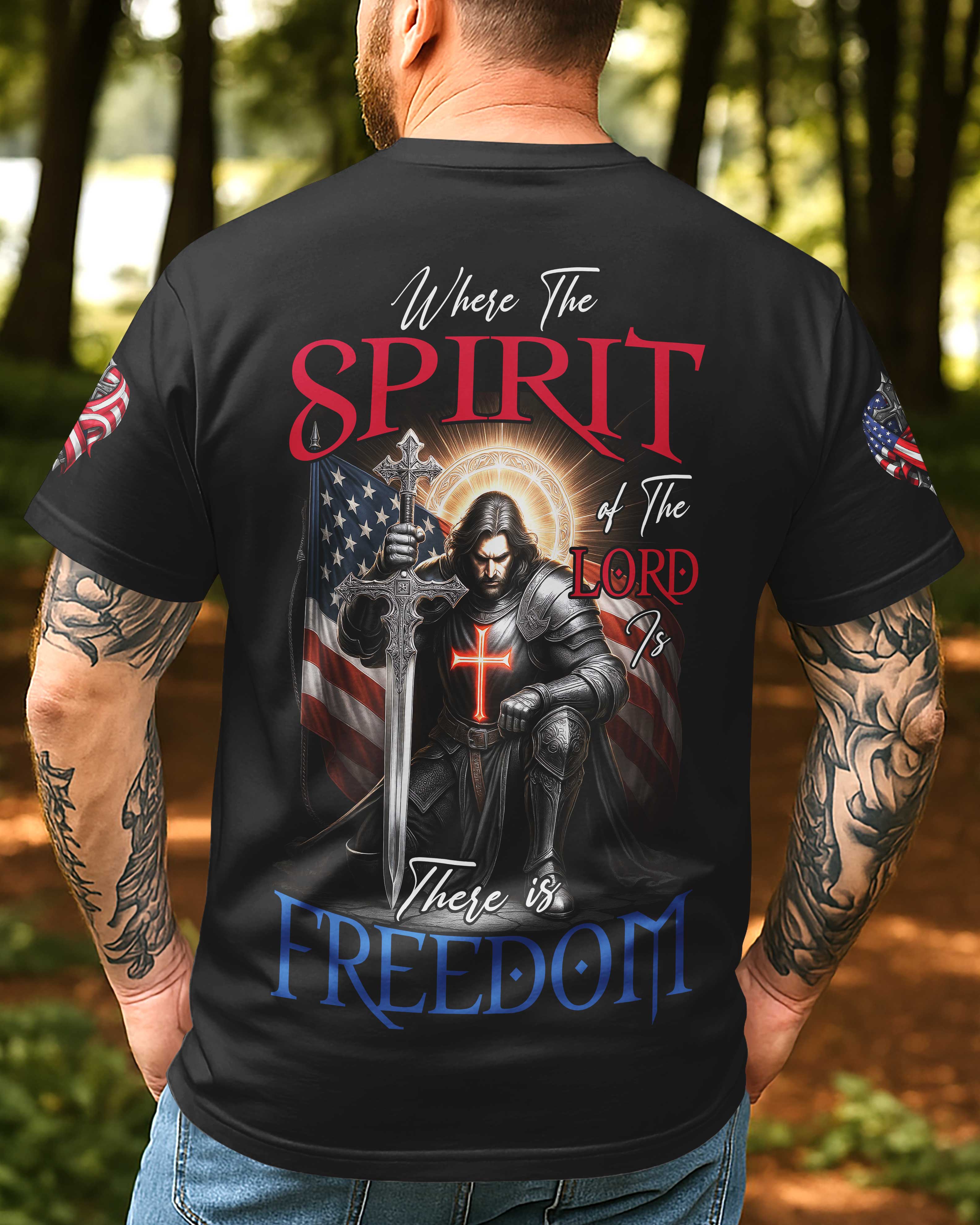 Where The Spirit of The Lord Is All Over Print T-Shirt