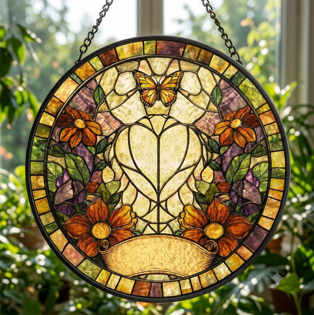Individuelles Tierportrait im Buntglas-Stil – Geschenk für Tierliebhaber – Personalisierter Fensterhänger Sonnenfänger