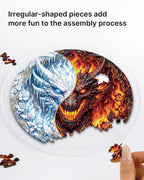 Twin Dragon Realm Light Suncatcher-Acrylic Window Art