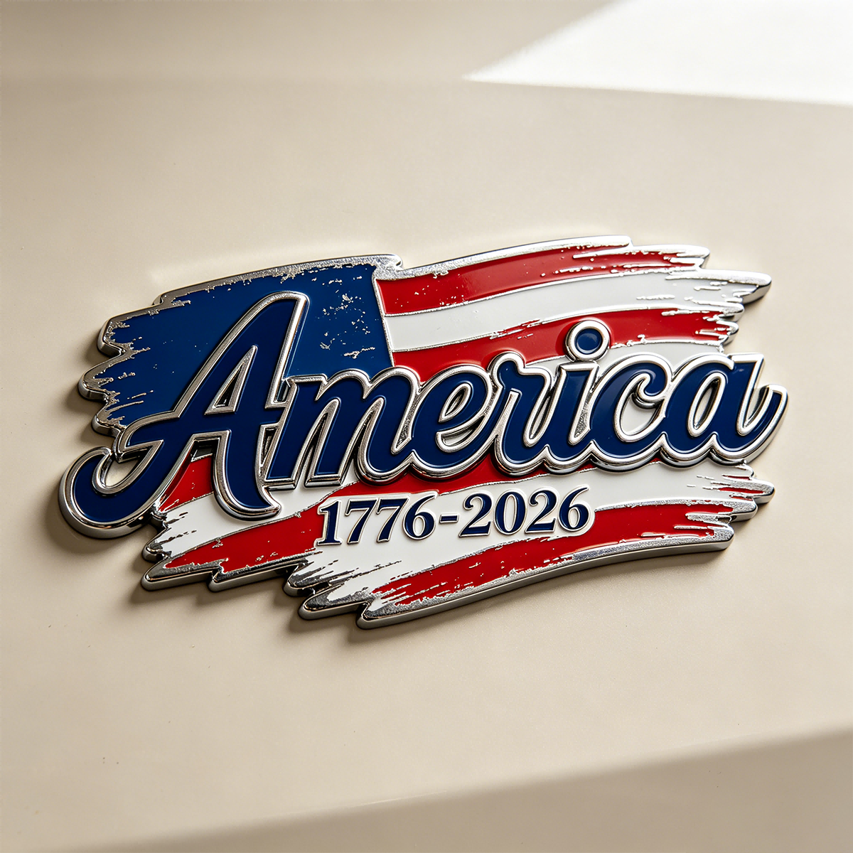 Celebrating the 250th anniversary of the United States, Patriot car badge stickers