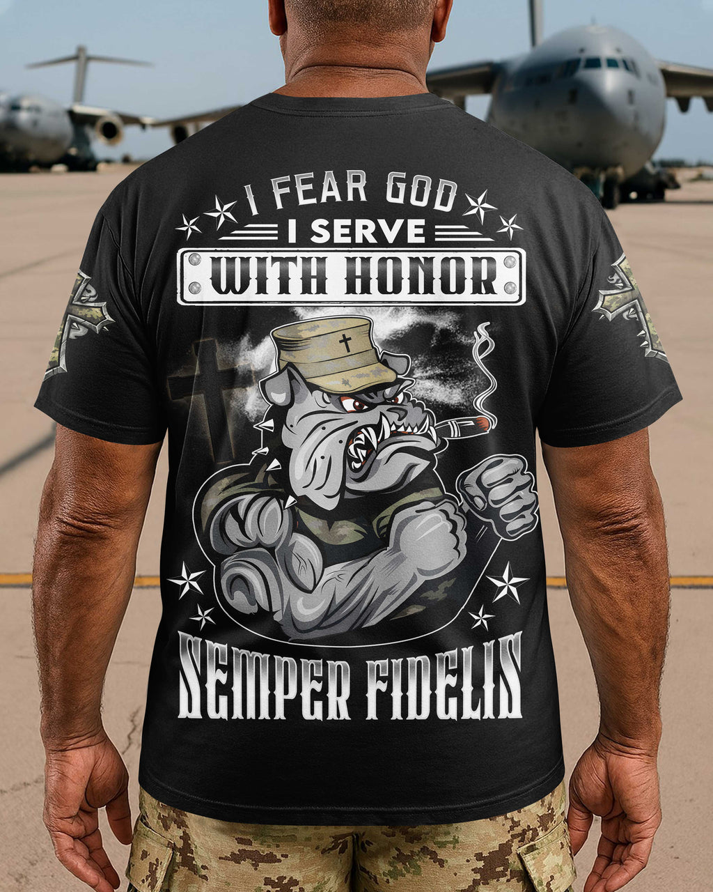 I Fear God I Serve With Honor Semper Fidelis T-Shirt