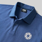 Premium Sci-Fi Embroidered Black Polo Shirt | Galactic Emblem Geek Apparel (M-5XL)