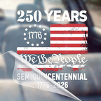 🔥 ZEITLICH BEGRENZTES ANGEBOT – 250 Jahre Jubiläumsaufkleber, Adler patriotisch USA
