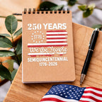 Autocollant du semi-quincentenaire 250e anniversaire Drapeau des États-Unis Nous le peuple 1776-2026