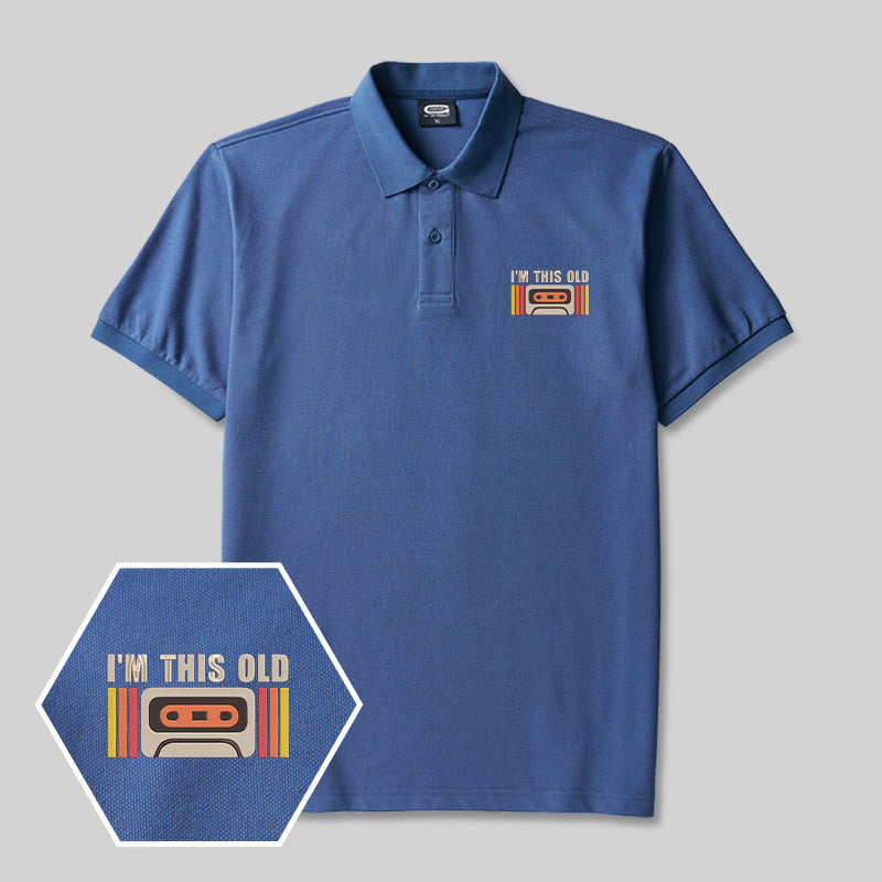 I‘m This Old Geek Embroidered Polo Shirt
