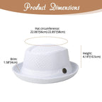 Men's Breathable Mesh Fedora Hat – Lightweight Summer Trilby