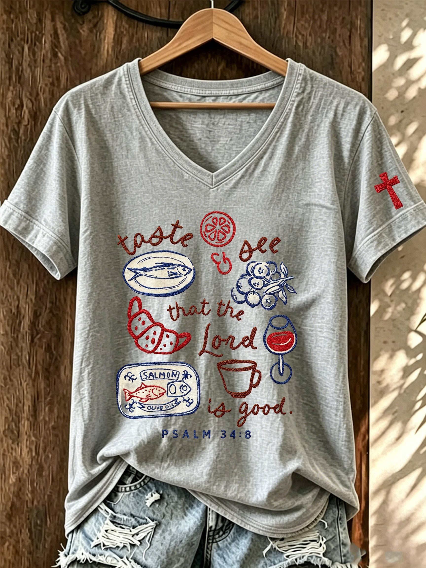 Women's Faith Print Casual Top