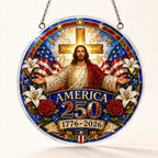 America 250th Anniversary Acrylic Puzzle Hanging Ornament