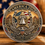America 250th Anniversary Commemorative Coin – 1776–2026 Western Cowboy Eagle Freedom Challenge Coin, Antique Silver & Gold Plated Patriotic Collectible Gift